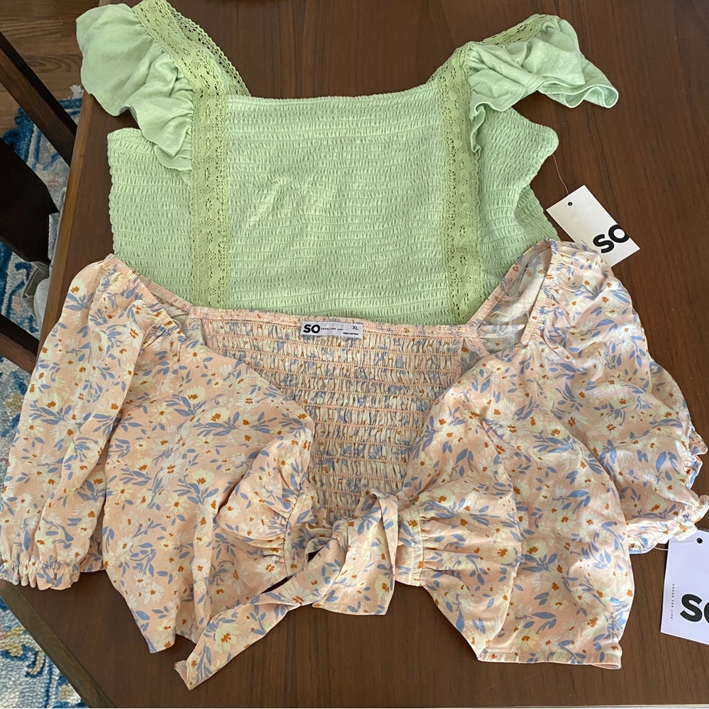 Cute SO Juniors Crop Top Bundle - XL NWT